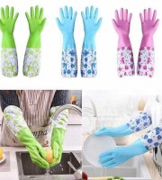 Long silicon hand gloves